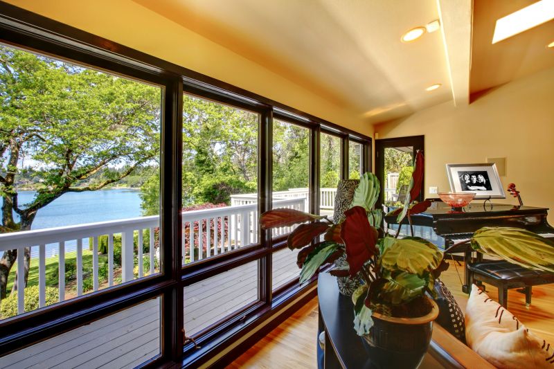 Home with Large Panoramic Windows